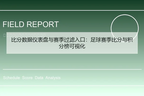 比分数据仪表盘与赛季过滤入口：足球赛季比分与积分榜可视化
